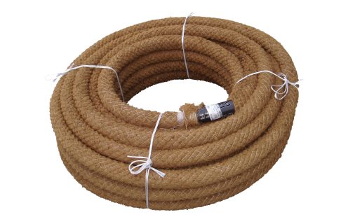 Lokana PVC drenāžas caurule ar kokosšķiedru filtru meliorācijai