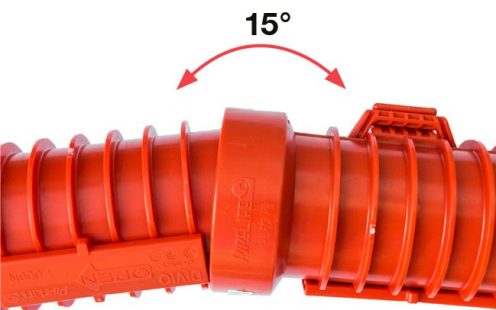 abgewinkeltes Halbrohr Divio 