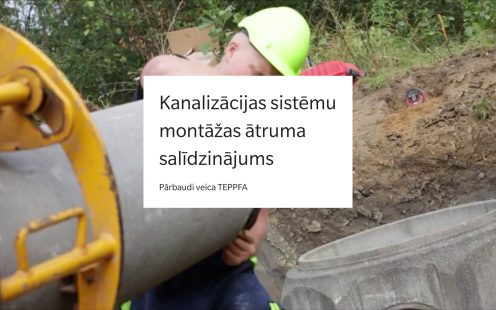TEPPFA video: plastmasas un betona kanalizācijas sistēmu uzstādīšanas ātruma salīdzinājums