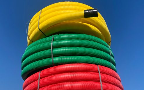Corrugated pipes in three colors | Pipelife