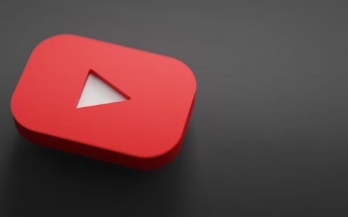 Youtube 3D Rendering Close up. Youtube Channel Promotion Template.