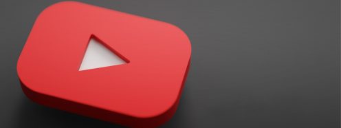 Youtube 3D Rendering Close up. Youtube Channel Promotion Template.