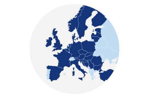 Country map world of wienerberger
